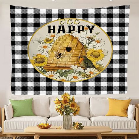 Tapisserie de luxe, couverture de plage, fond pour salon ou chambre 100x75cm (1/5)