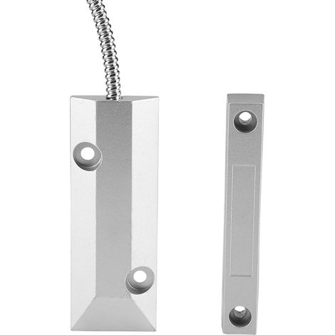 Capteur De Contact Magnetique - Pour Systeme D Alarme Porte Fenetre Garage - Distance D Action 45 À 60 Mm - Câble 44 Cm - 100 V 0,5 A