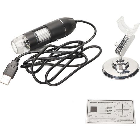Microscope numérique portable 50X-1600X avec 8 LED, loupe de poche USB pour Windows (1/5)