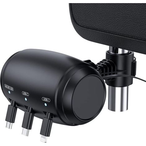 3-in-1-Ladebox fürs Auto, einziehbar, kompatibel mit allen Handys/iPhone/Samsung/Share Ride Customer Taxi MUMU (1/4)