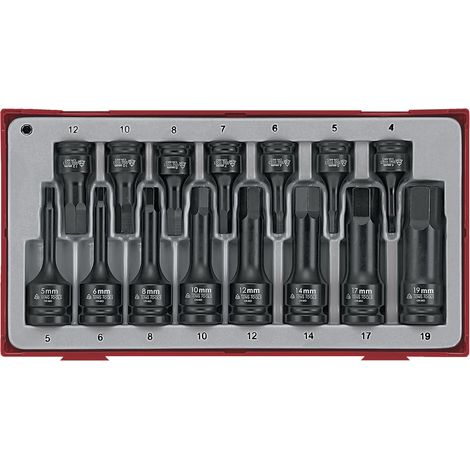 Jeu de clés à douille, 3/8, 1/2, hexagonale TENGTOOLS TT9015HX 151410107 (1/3)