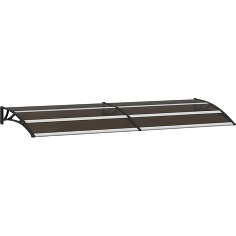Maison Exclusive - Pensilina per Porta Nera 240x75 cm in PC