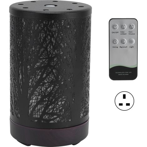 Diffuseur d'huiles essentielles 100ml, télécommande, lumière nocturne, pour maison et bureau, prise UK 100-240V (1/5)