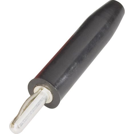 Schnepp F 2000 Lamellenstecker Stecker, gerade Stift-Ø: 2 mm Schwarz 1 St.