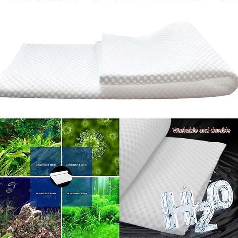 Éponge de filtration épaisse pour aquarium, éponge biologique et mécanique, coton filtrant (1/4)