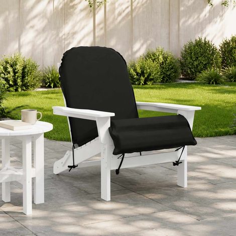 vidaXL Coussin de transat ensoleillé GEMERT 100 % polyester Noir (1/5)