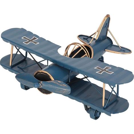 Metal Airplane Model Vintage Decoration Mini Wrought Iron
