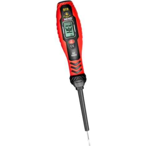 Testeur de tension numérique haute tension rouge B19