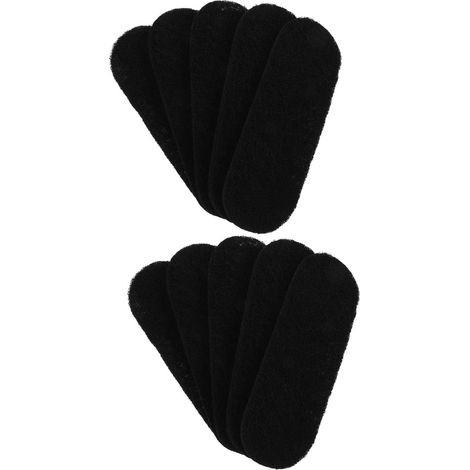 Healeved Lot de 10 filtres à charbon actif auto-adhésifs en fibre carbone noix coco pour ventilateur