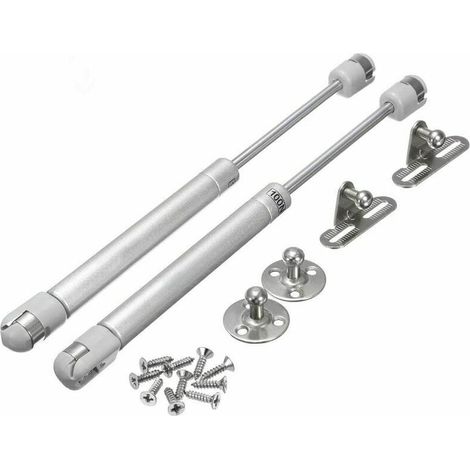 amortiguadores de gas hidráulicos de 100 N para muebles, originales, para puertas de armarios de cocina, brazos neumáticos para levantar puertas, armarios, muebles de cocina, amortiguadores de bisagra (1/5)