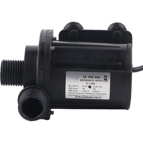 Mini pompe à eau de surpression hydraulique 3 mètres, CC sans balais, 12 V, 40 °C à 100 °C (1/5)