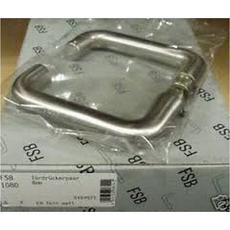 Fsb 1080 0030 0105 - Pair of door handles - 7mm - Matt aluminum
