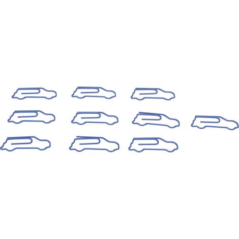 100 Stück geformte Büroklammern, Autoform, Metall, niedliches Design, leicht, tragbar, Büroklammern zur Dokumenten- und Aktenklassifizierung (1/5)