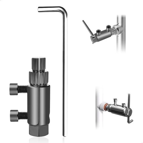 Extracteur de Vis Cassée Argent,Tourne a Gauche Extracteur Vanne à Angle pour Tuyau,extracteur Ecrou Protection Antirouille,Douille extracteur de Boulon 150 mm pour Tuyaux de 1/2,3/4 et 1 Pouce (1/5)