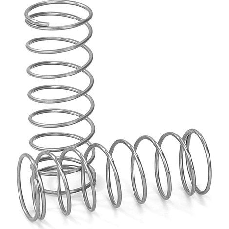10 Pièces - Ressort De Compression - Acier Inoxydable - Haute Résistance Et Élasticité Pour Mécanique Et Électronique Argent 0,8x13x35cm (1/5)