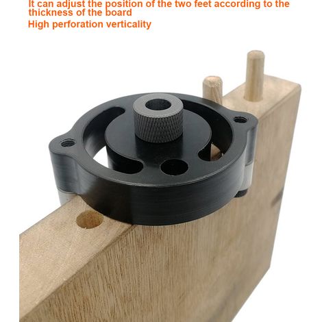 Perceuse à Centrage Automatique pour Bois avec Guide de Perçage Rectiligne et Goupilles (1/5)