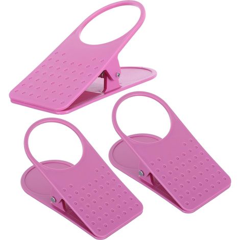 Lot de 3 Clips Porte-gobelets en Plastique pour Bureau, Pince Porte-Tasse Serrée Plateau de Bureau, Accessoire Pratique et Gain de Place pour Gamers et Couleur Couleur Aléatoire (1/5)