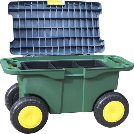 Chariot à outils de jardin et siège, Aidapt GH680, Utiliser comme siège pour désherber ou se reposer (1/4)