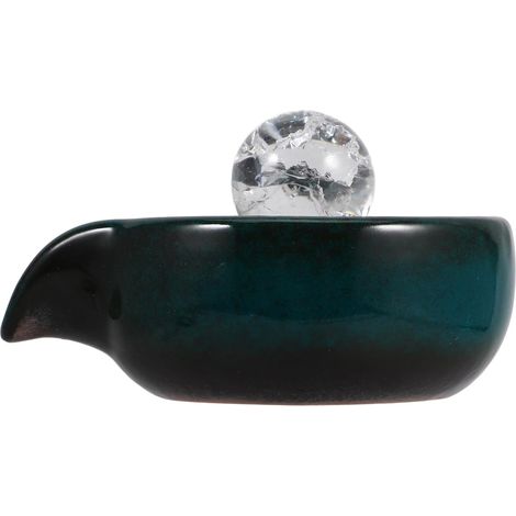 Décor de Fontaine Céramique pour Jardin avec Cascade Circulante Accessoire Écoulement Eau pour Fontaine Intérieure et Extérieure Ornement Paisible pour Cour et Bassin (1/5)