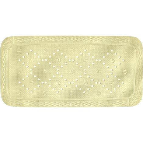 Tapis Fond de baignoire PVC ALASKA 91x36cm Jaune Clair Spirella