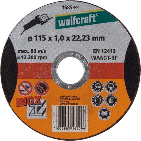 Wolfcraft Trennscheibe für Metall 115 x 1,0 x 22,23 mm (1683999) (1/2)