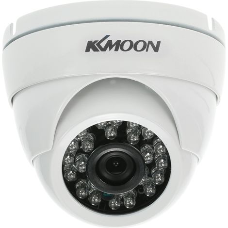 Caméra de surveillance dôme AHD 1080p 2 MP, capteur CMOS 3,6 mm 1/3", 24 LED infrarouges, vision nocturne, filtre IR-CUT, étanche, système de vidéosurveillance PAL pour intérieur et extérieur. (1/2)