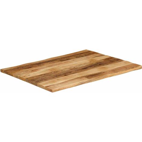 Maison Exclusive - Tischplatte mit Baumkante 100x80x3,8 cm Raues