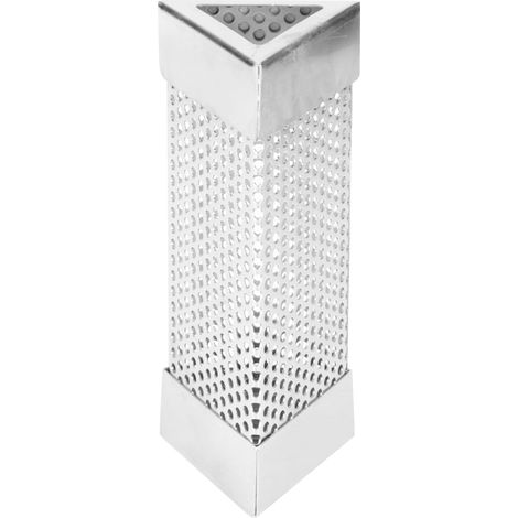 Lot de 2 tubes fumoirs pour barbecue, en acier inoxydable, de 15 cm (6 pouces), pour granulés de bois. Accessoire de barbecue trilatéral. (1/5)