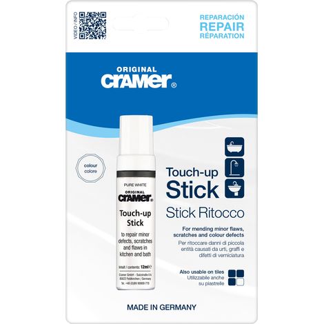 Stick ritocco per sanitari ceramica, smalto e acrilico 12 ml - Cramer