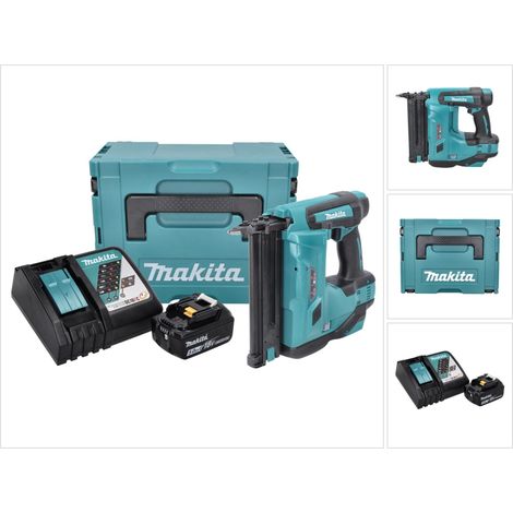 Makita DBN 500 RT1J Akku Stauchkopfnagler 18 V 15-50 mm + 1x Akku 5,0 Ah + Ladegerät + Makpac