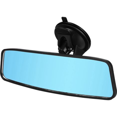 Rétroviseur bleu grand angle réglable pour siège bébé à l'arrière de la voiture (1/5)