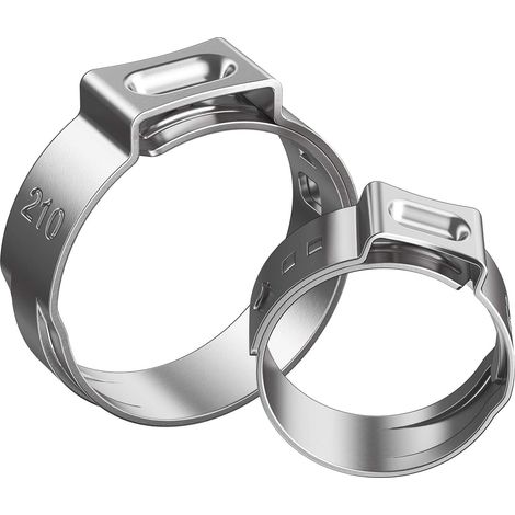 Collier De Serrage - Acier Inoxydable 304 - Pour Tuyaux Et Raccords Plomberie Automobile Climatisation - 130 Pièces 7 À 21 Mm (1/5)