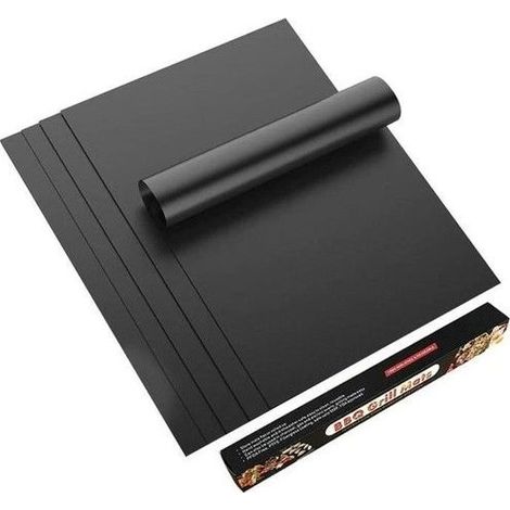 5 pcs Tapis de barbecue, réutilisable, non collant 4033cm (1/4)