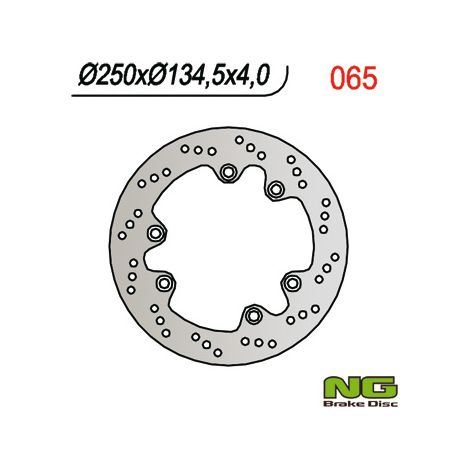 Disco de freno trasero Suzuki DR 600/650/750/800 250x134,5x4 mm Alta calidad