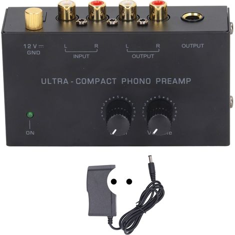 Préamplificateur RIAA actif PP500A pour platine vinyle, équilibre sonore professionnel pour clubs et bars, prise UE 100-240V (1/5)