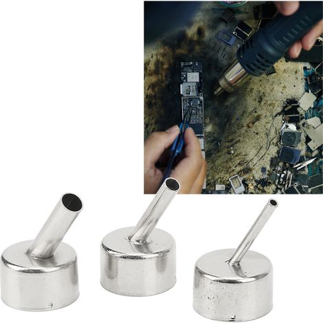 Buse pour pistolet à air comprimé, buse coudée pour microscope, kit de 3 buses pour pistolet à air comprimé pour la réparation de téléphones portables (1/5)