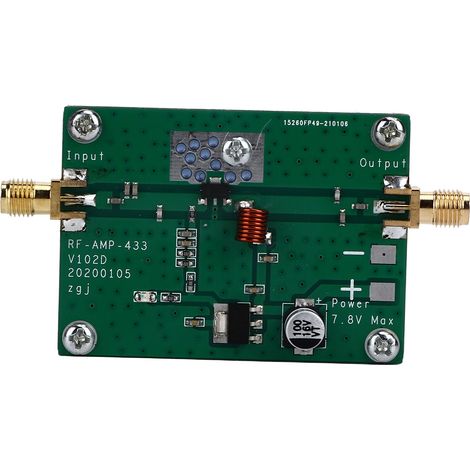 Leistungsverstärkerplatine Hochfrequenz HF 433 MHz 8 W Digitalmodul Elektronisches Bauteil (1/5)