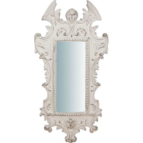 Miroir Shabby Chic Mural 65 x 35 cm Specchi décoratif Mural Miroir entrée (1/5)