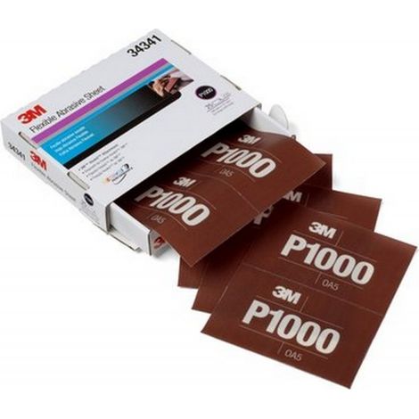 3M Flexible Schleifblätter Hookit P1000 - Box mit 25 Blättern