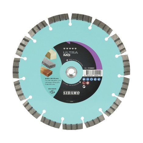 Disque diamant ULTRA MD D. 230 x 22,23 x H 12 mm Pierres naturelles / granit - 11130040 - Sidamo (1/2)