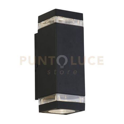 Lampada da parete per esterni Houston nera