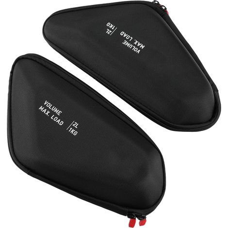 Pochettes latérales pour moto, grand espace de rangement, résistantes à l'eau, montage antidérapant, bandes réfléchissantes, 2 sacs de rangement pour outils de moto (1/5)