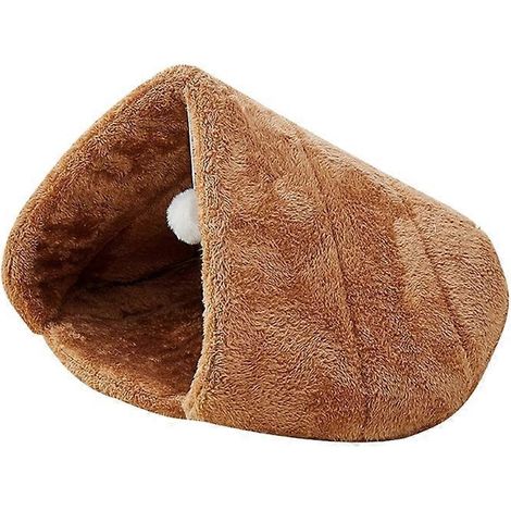 Nid-piège douillet en peluche pour chat, tente chaude pour petits chiens, fond épais (1/5)