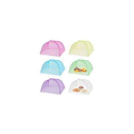 Cloche Alimentaire Pliable, 6 Pièces Cloches Alimentaires, Cloche à Fruits Anti Moucherons, Cloche a Fruits, Protege Fruits Contre Moucherons Convient aux Viandes Plats Fruits (1/5)