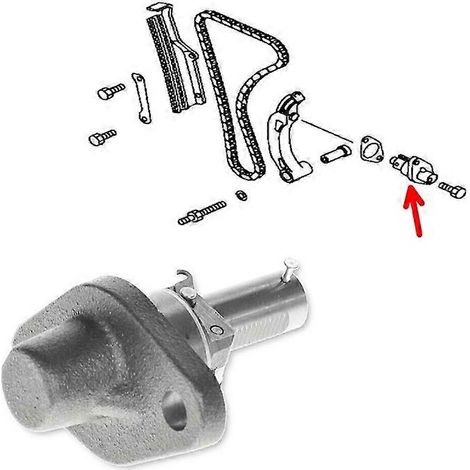Tensor hidráulico de cadena de distribución para automóvil + Guía superior de cadena + Kit de juntas para Mitsubishi 3.2 Di-D Pajero Shogun 4M41 4M42