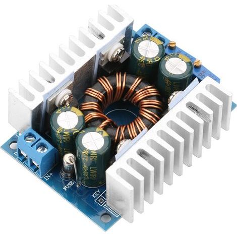Step-back module, boost up/down/buck DC-to-DC power converter boost for high conversion efficiency components (1/3)