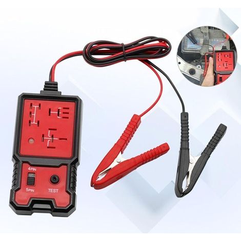 Testeur de relais automobile, kit de test de rayonnement de relais automobile 12 V, testeur électrique automobile, outil de diagnostic et de réparation de circuit automobile (1/3)