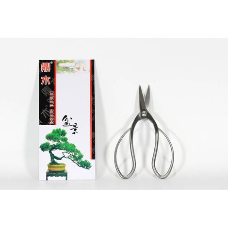 Forbice bonsai per radici in acciaio satinato mm. 195