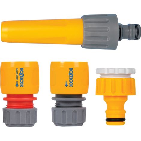 Set de conectores y boquilla 4uds. amarillo 2355P6001 Hozelock (1/4)
