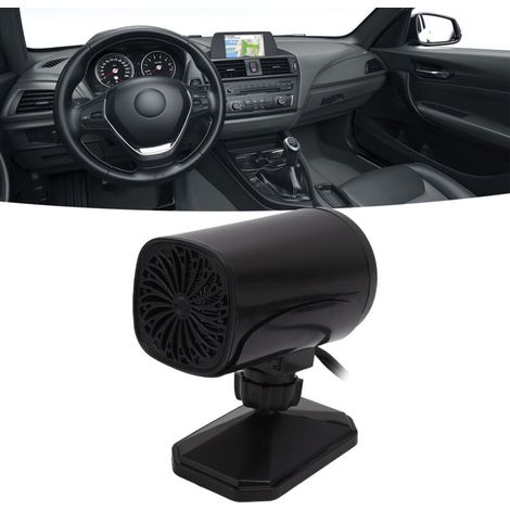 Ventilateur de chauffage de voiture 2 en 1, ventilateur de refroidissement, dégivreur de pare-brise Portable, désembueur, noir, 12V (1/5)